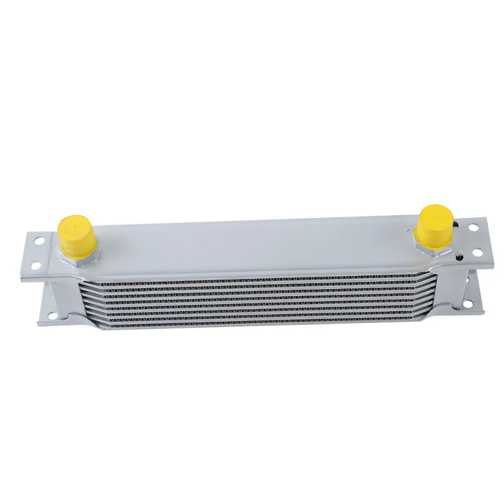 Универсальный Масляный радиатор для мотоцикла серебристый 9 рядов 10 А |