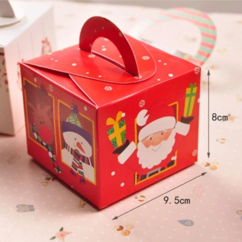 

20 Pcs/lot Creative Square Gift Box Christmas Candy Box Merry Christmas Decoration Gifts Box for Children Party Supplies