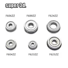 10 шт. фланцевый шарикоподшипник F604ZZF606ZZF623ZZF624ZZF625ZZF688ZZ радиальный шкив колеса 625zz 623zz 688ZZ 604ZZ для 3D-принтера