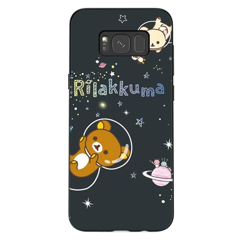 Desxz силиконовый чехол для телефона Samsung A3 A5 A6 A7 A8 A9 A10 A30 A40 A50 A70 Plus Rilakkuma сумка TPU |