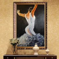 spanish flamenco dancer painting latina woman oil painting on canvas hight quality hand painted painting latina 08