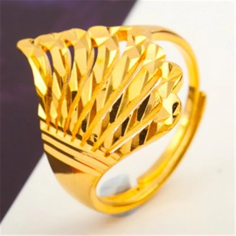 

Drop shipping Bulldog Golden Chinese brake ring and women gold plating color Street Fashion Style Rings New design handmade