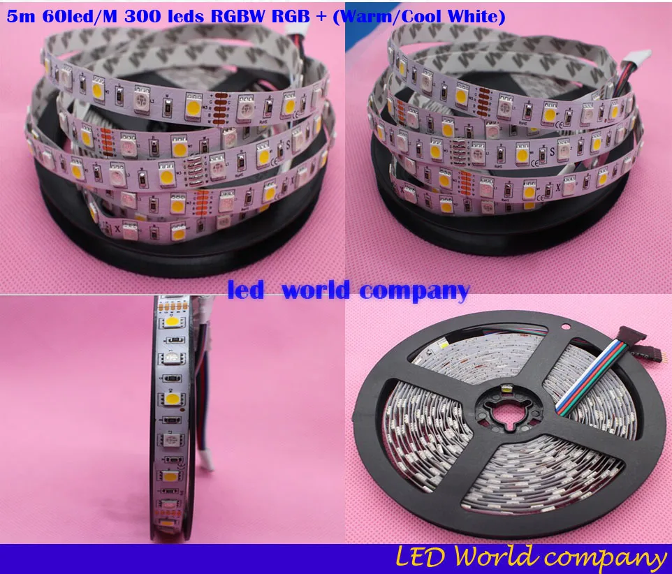 5 м 60 Светодиодный одов/м 300 светодиодный s SMD 5050 смешанных цветов RGBW RGB +