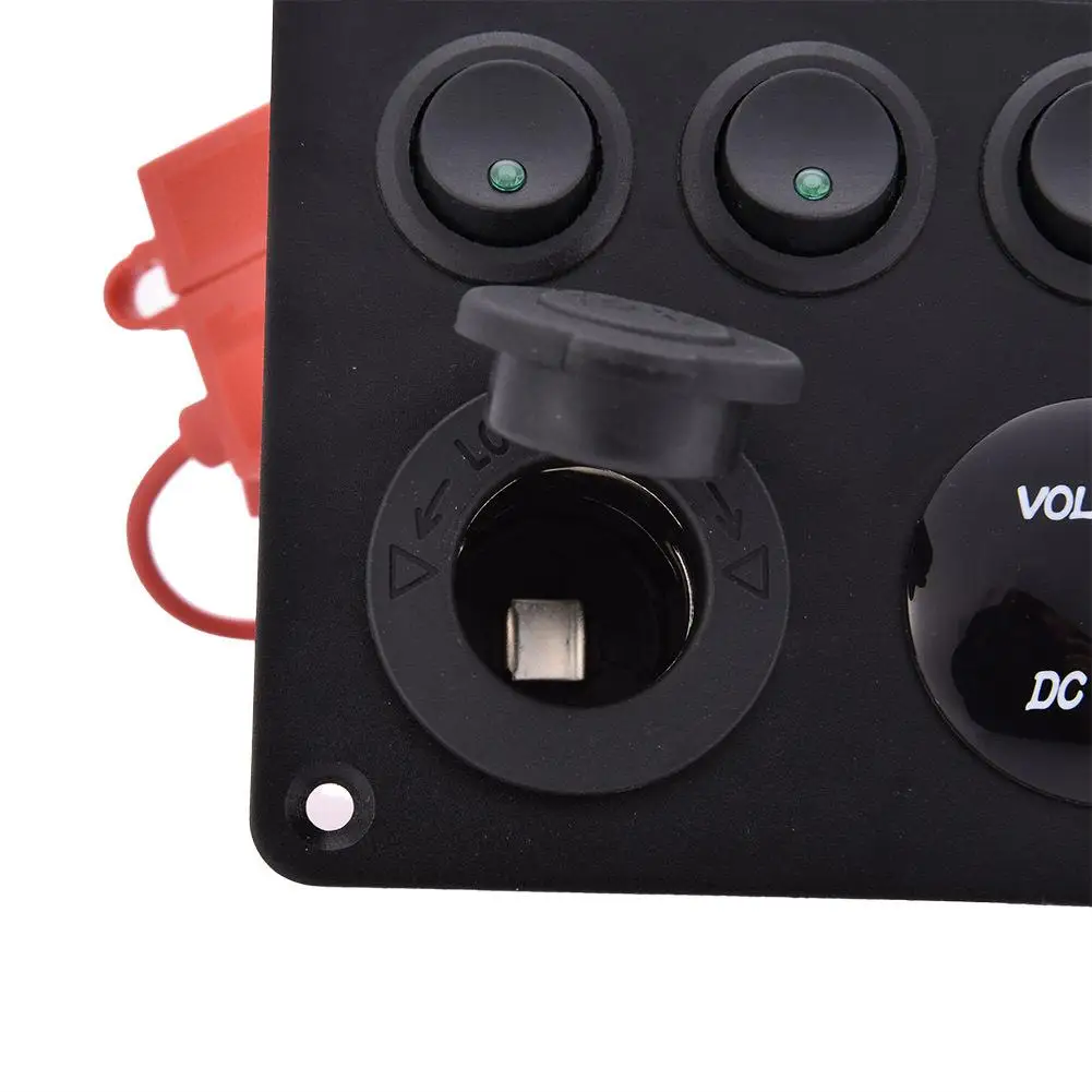 Двойной разъем USB 4.2A автомобильное зарядное устройство светодиодный вольтметр