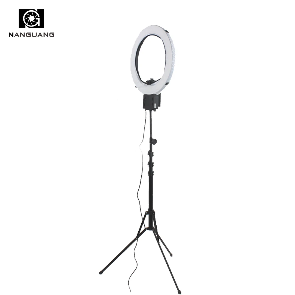 

Кольцесветильник лампа с плавным затемнением, 5400 к, 65 Вт, со складной подставкой 210 см