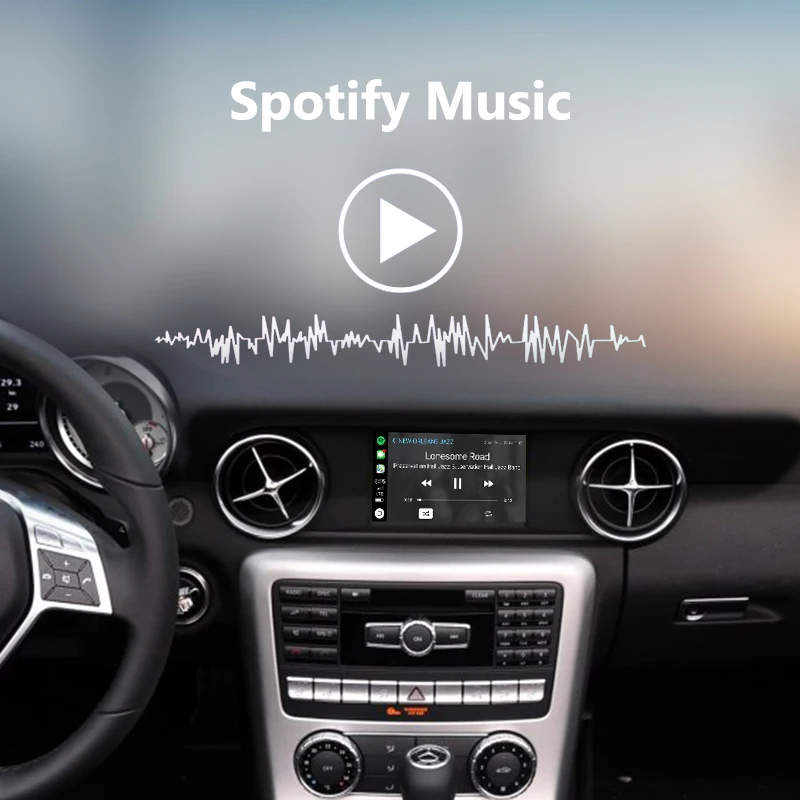 Joyeauto Беспроводной Wi-Fi Apple Carplay для Mercedes SLK class 2011- NTG4.5/NTG4.7 Apple Car play Поддержка камеры заднего вида Waze