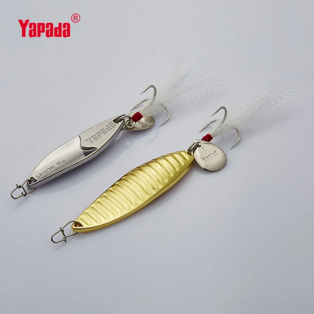 Металлическая рыболовная приманка YAPADA Spoon 008 паразитов 10 г/15 г тройной крючок +