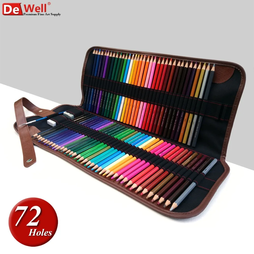Художник 36 48 72 Отверстия школьные карандаши чехол большой Ёмкость Цветной