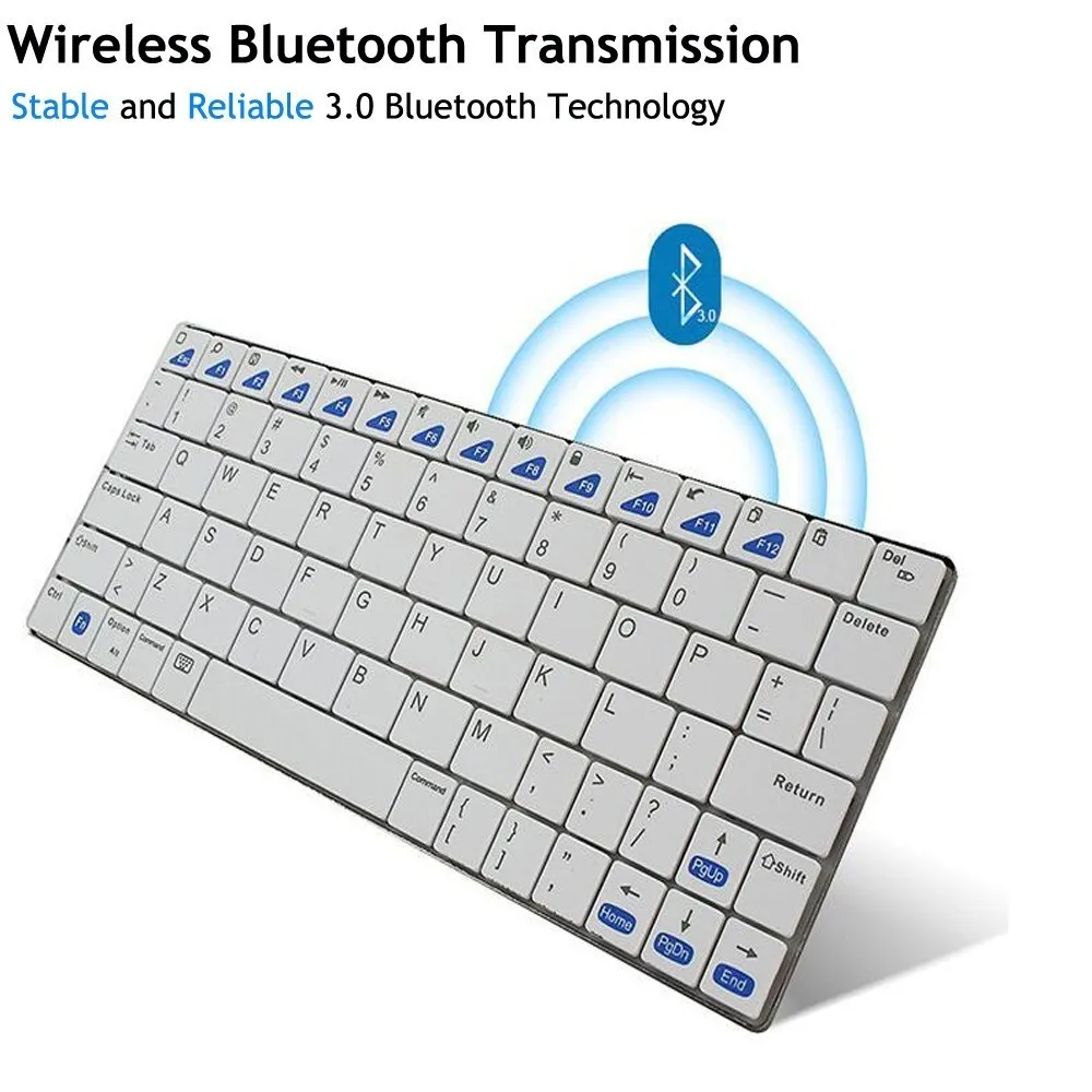 Bluetooth 3 0 клавиатура 87 клавиш универсальная компактная прочная тонкая портативная