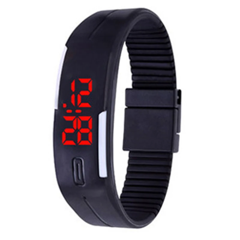 New Fashion Sport Unisex Watch Silicone Rubber LED Bracelet Wristwatch Women Digital Watches 10 Candy Colors BTM4 | Наручные часы