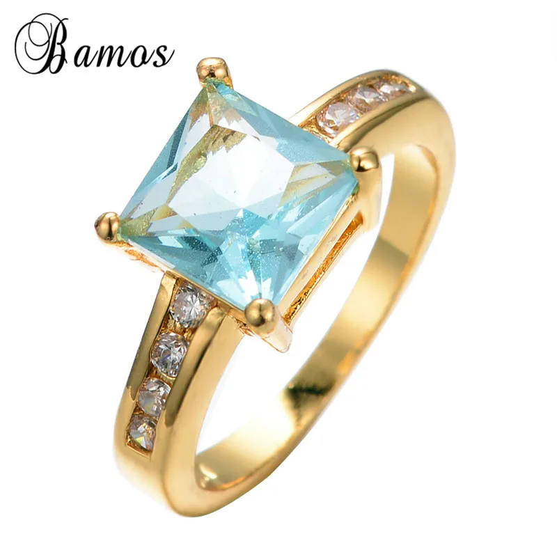 Кольцо обручальное из циркония цвета: желтый/синий/красный|aaa zircon|rainbow ringgold filled |