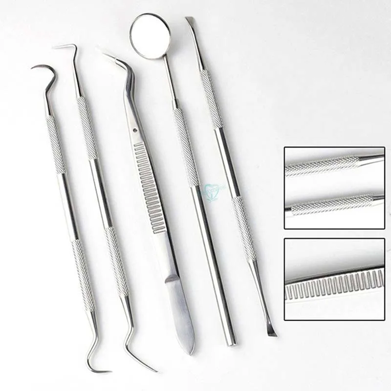5 шт. набор стоматологических инструментов из нержавеющей стали | Красота и