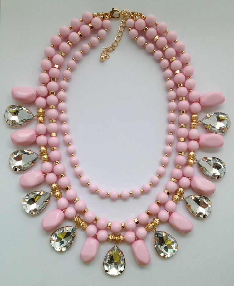 2017 Новый дизайн бисер цепи ожерелье и кулон заявление пузырь воротник choker