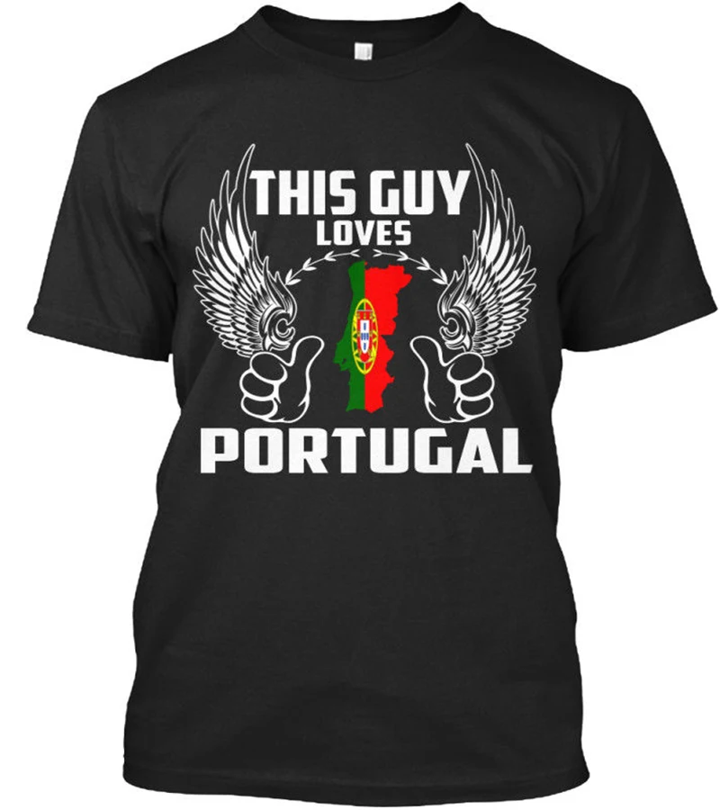 Горячая распродажа! Модная мужская футболка с надписью This Guy Loves Portugal | Мужская