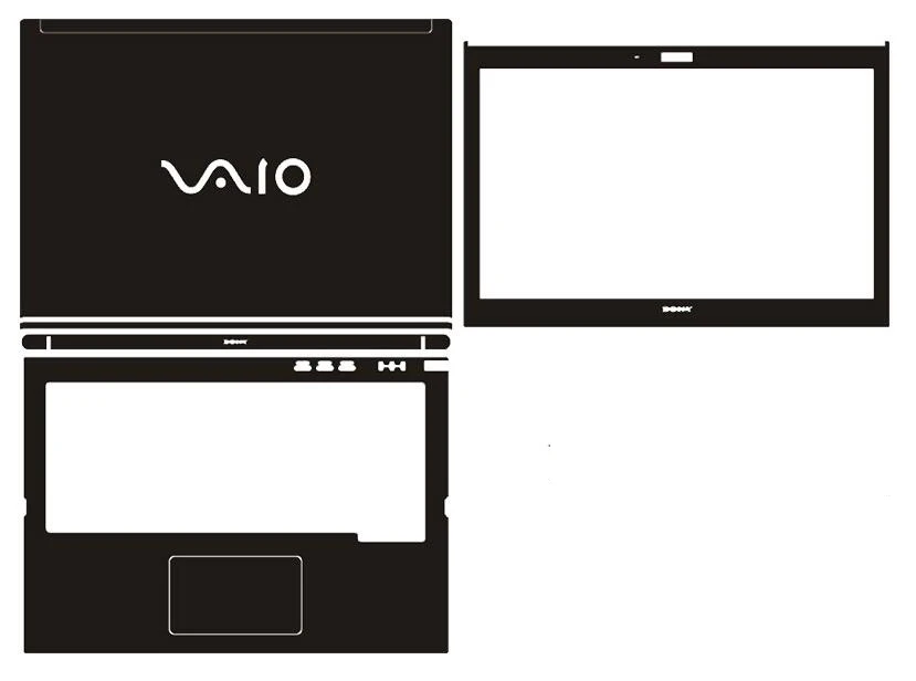Laptop Carbon fiber Vinyl Skin Sticker Cover For Sony VAIO SVT13118FXS SVT131190X SVT1311 SVT13122CXS SVT13124CXS SVT13125CXS | Компьютеры