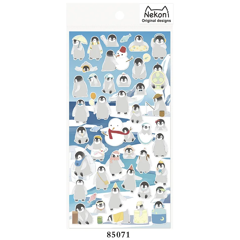 Горячая Распродажа, новые японские Kawaii милые Шиба/Кот/пингвин/панда/Собака Декоративные наклейки Скрапбукинг этикетка DIY Дневник наклейки Escolar