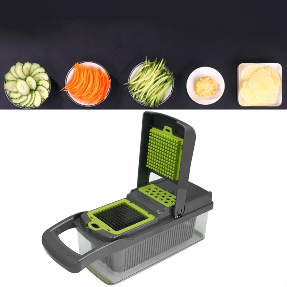 8 in 1 Multi-function Vegetable Cutter potato slicer garlic cutter Kitchen grater potato cutter Convenient vegetable slicer New