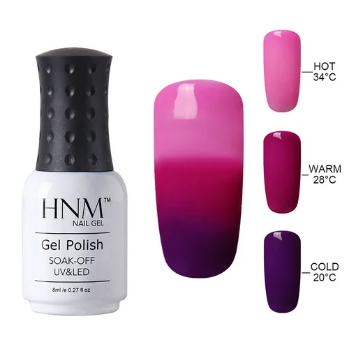 HNM 8 мл меняющий цвет лак для ногтей Хамелеон Гель лак для ногтей Vernis полуперманентный верхний слой Базовое покрытие гель лак гель Лаки праймер - Цвет: 4205