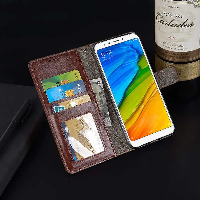 Hot Wallet Case For Xiaomi Redmi 5 Magnetic Flip PU Leather Redmi5 With Photo Frame Card Holder Stand Cover 5.7&quot | Мобильные