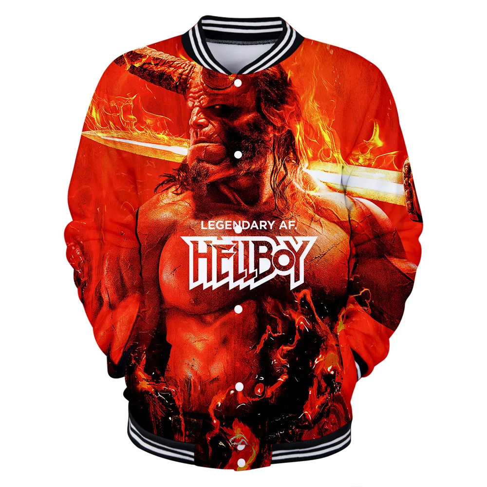 3D Hellboy фильм комикс Толстовка для женщин мужчин супер герой бейсбольные куртки