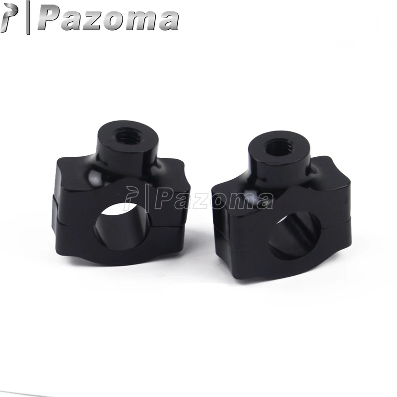 Universal Motorcycle 1&quot Handlebar Riser Clamps Motorbike 25mm Handle Bar Low For Harley Chopper Bobber Cafe Racer | Автомобили и