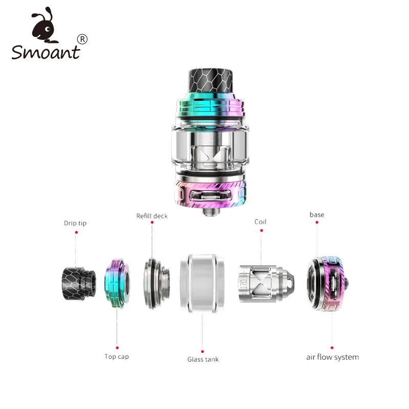 Оригинальный Smoant Набу 225 Вт комплект сенсорная кнопка Max 2 4 дюймов сенсорный экран