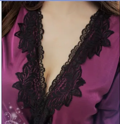 Атласный банный халат для женщин белый фиолетовый синий розовый халаты с арбузом