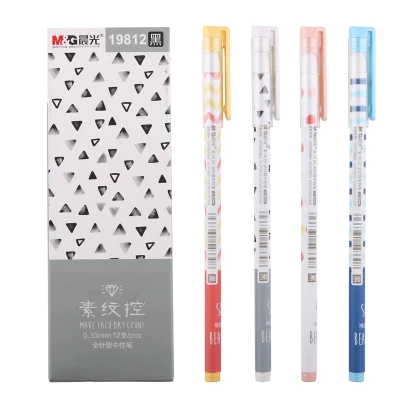 

12 PCS/LOT M&G chenguang stationery 19812 black 0.35 unisex pen gel pen