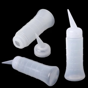 Салонный аппликатор 120 мл260 мл, мерная пластиковая бутылка, прозрачная пластиковая бутылка для укладки волос, парикмахерской, Новинка