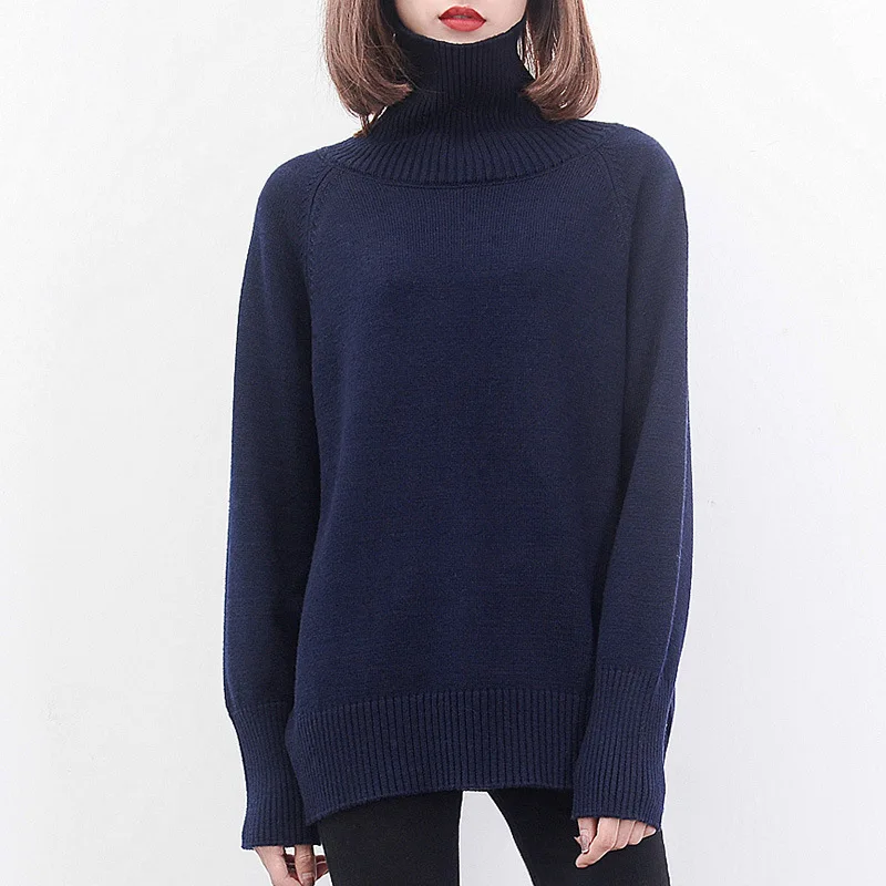 Woman Fund Easy Thickening Lead Cashmere Unlined Upper Garment Sweater Long Sleeve Keep Warm Rendering | Женская одежда