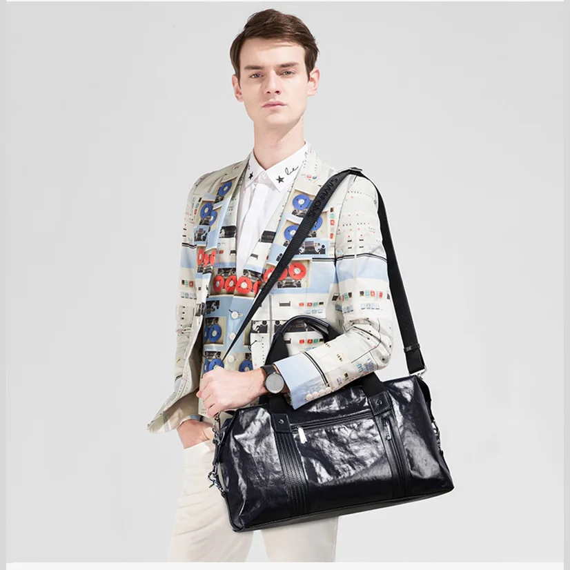 New Cool Men's Lightweight Waterproof Nylon Tote Weekender Overnight Travel Bag Holdall Top Handle Handbag Trip Carryall | Багаж и