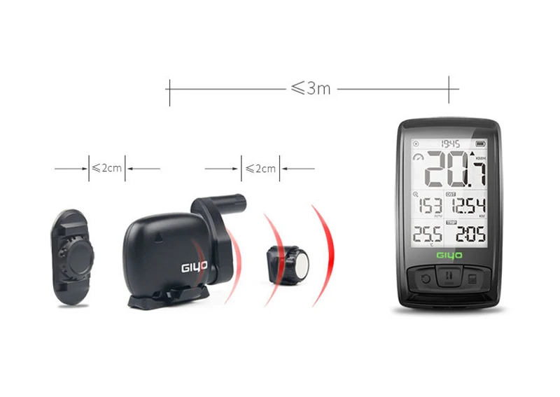 Wireless Bluetooth4.0 Bicycle Computer Mount Holder Speedometer Speed/Cadence Sensor Waterproof Cycling Bike | Спорт и развлечения