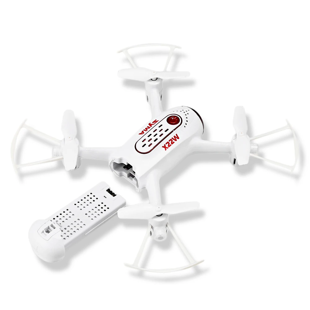 Syma X22W Wifi FPV Карманный Радиоуправляемый Дрон HD камера Безголовый режим RC полет
