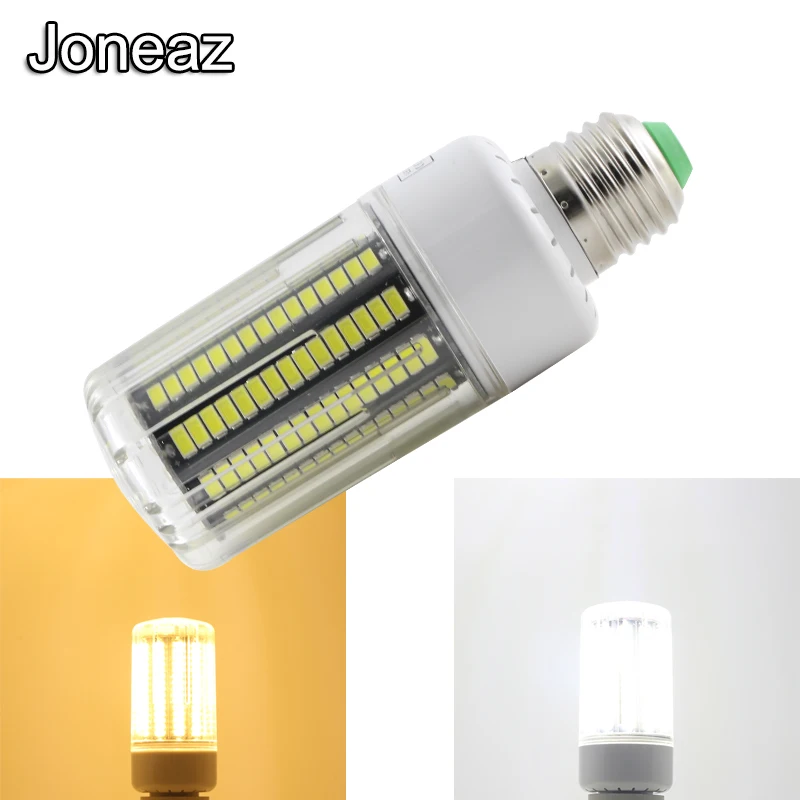 Joneaz 2 шт. E27 E14 светодиодные лампы высокой мощности 18 Вт кукурузные 110 В 220 smd 5736 170