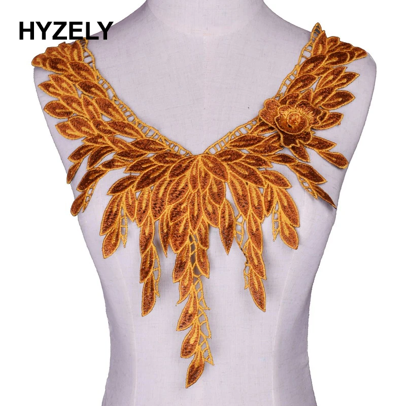 1 шт. вышитый кружевной тканевый Воротник Аппликация нашивки Скрапбукинг