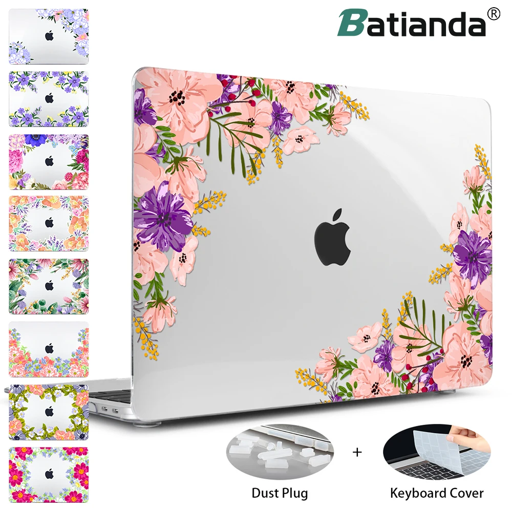 Кристальная печать на прозрачной поверхности чехол для Macbook Air Pro retina 11 12 13 15