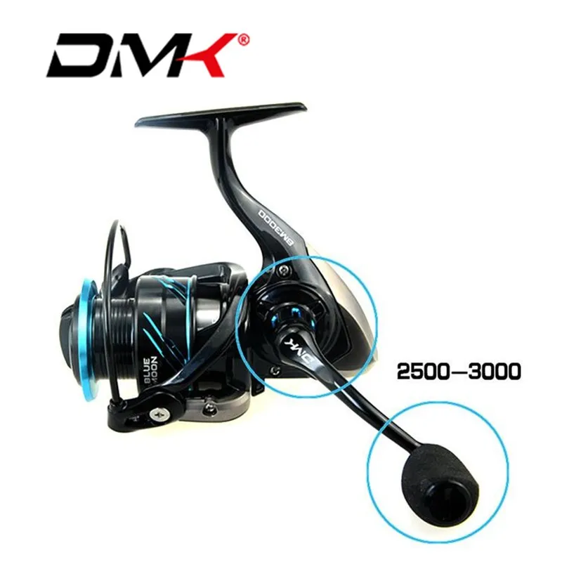 Спиннинговая Рыболовная катушка DMK BLUE MOON 2500 5000 размеров 5 2: 1 11BB Molinete Para Pesca Carretilhas De