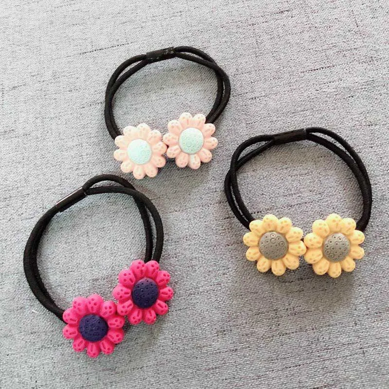 Shapu Cheap child high elastic hair ring flower bear wings pearl cute accessories tiara kids headwear girls baby | Детская одежда и