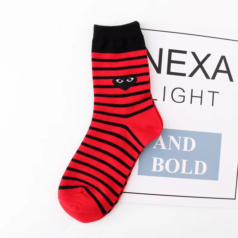 Funny cool socks women cartoon food bread Korean Spring deodorant sweat striped cotton sock Ice cream fries hip hop women - Цвет: Q