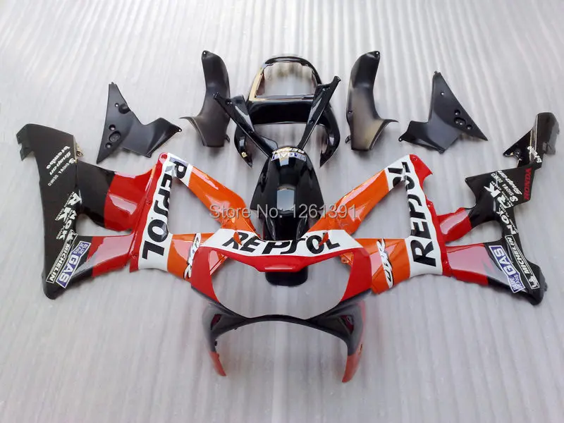 Инъекционные Обтекатели для HONDA CBR900RR 929 00 01 CBR 900RR 2000 2001 CBR929 929RR REPSOL красные черные