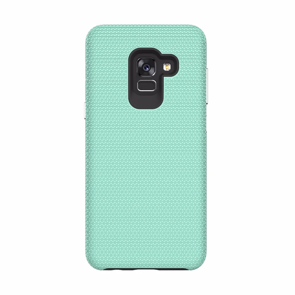 Жесткий ПК Мягкий ТПУ Гибридный чехол для samsung Galaxy A8 плюс 2018 Треугольники