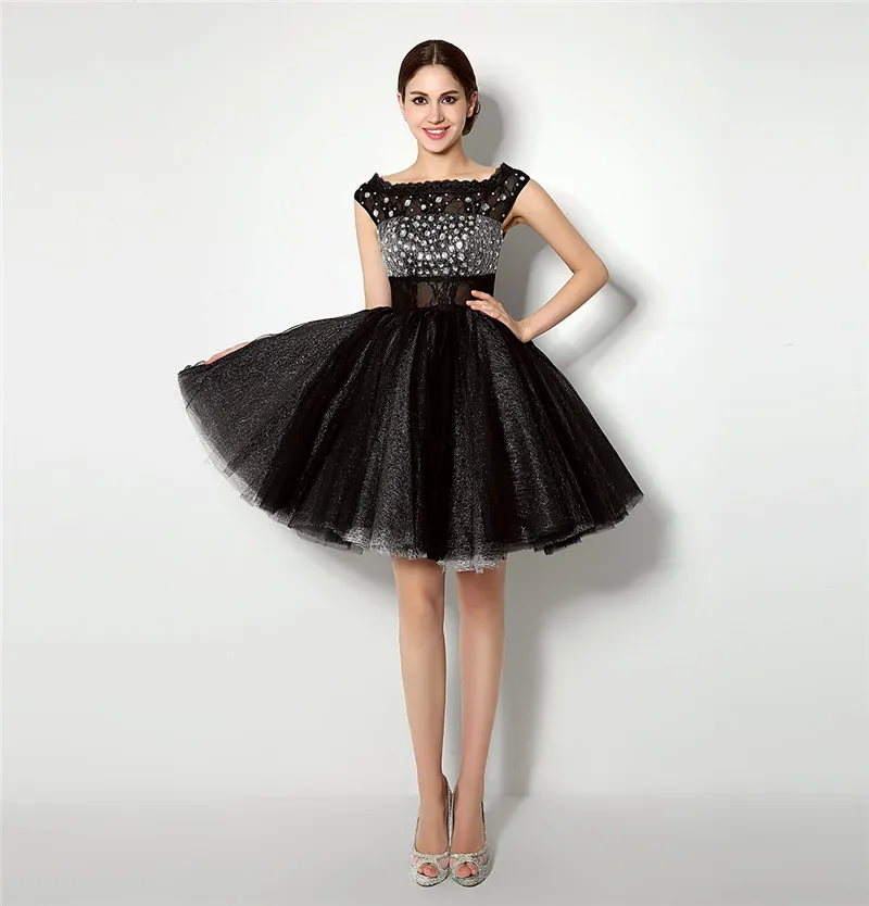 Forevergracedress реальные фотографии черный линия коктейльное платье Кристаллы Сексуальная бисером Короткие Homecoming Вечеринка платье плюс Размеры