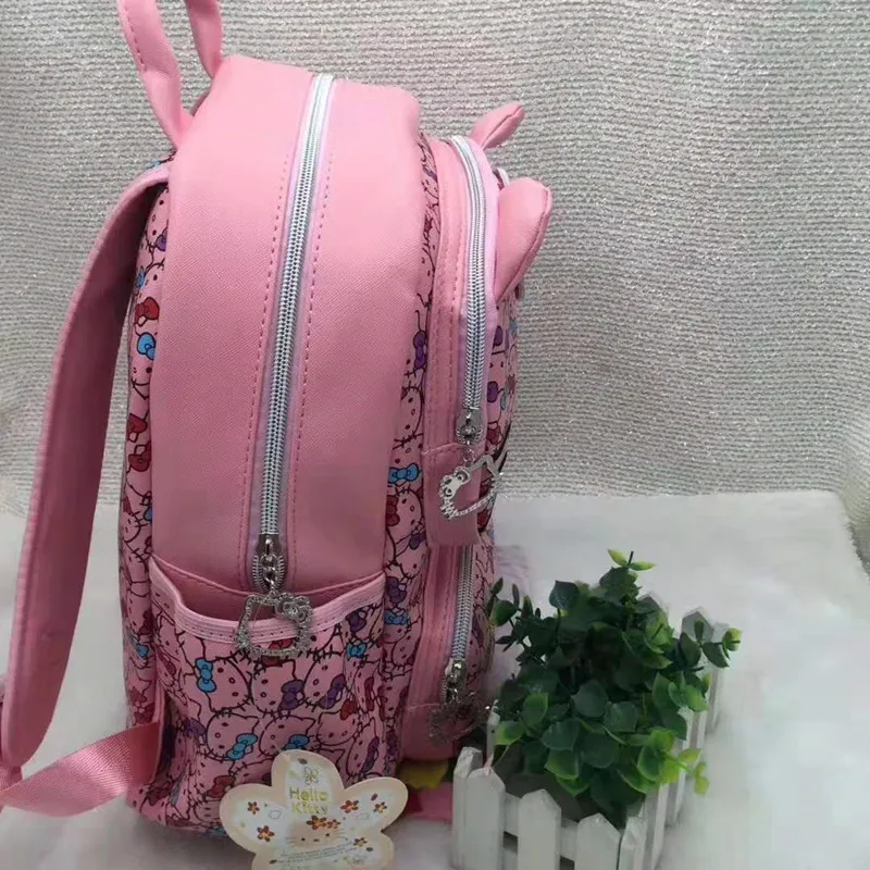 Новые женские сумки Hello kitty черный рюкзак сумка кошелек школьная YEY-3317 | Багаж и