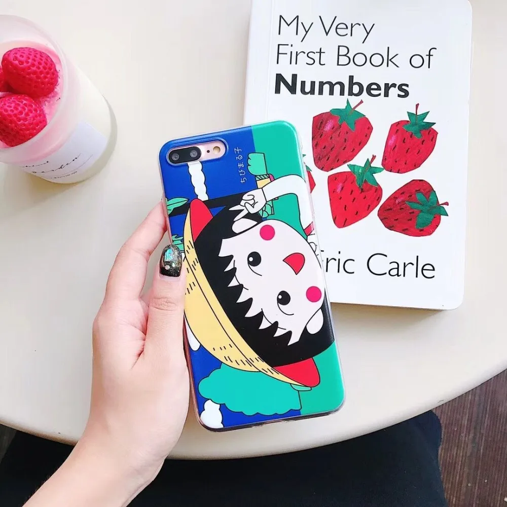 ORYKSZ для iphone X случае Мультфильм прозрачной рисунком телефон силиконовые чехлы