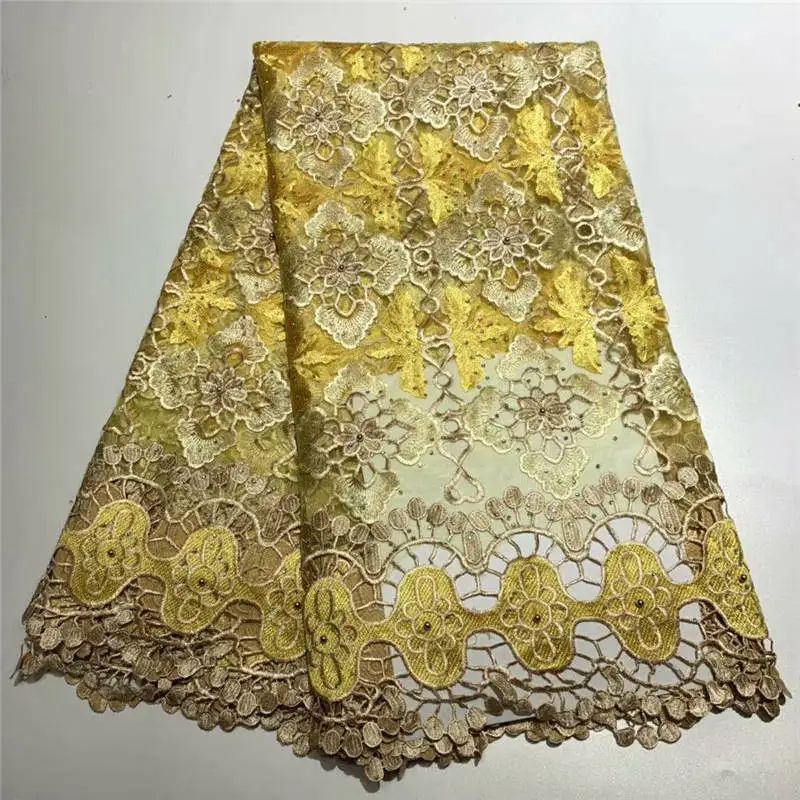 New green african lace fabric 2019 high quality french mesh beaded stones nigerian swiss fabrics for dressHX09 | Дом и сад