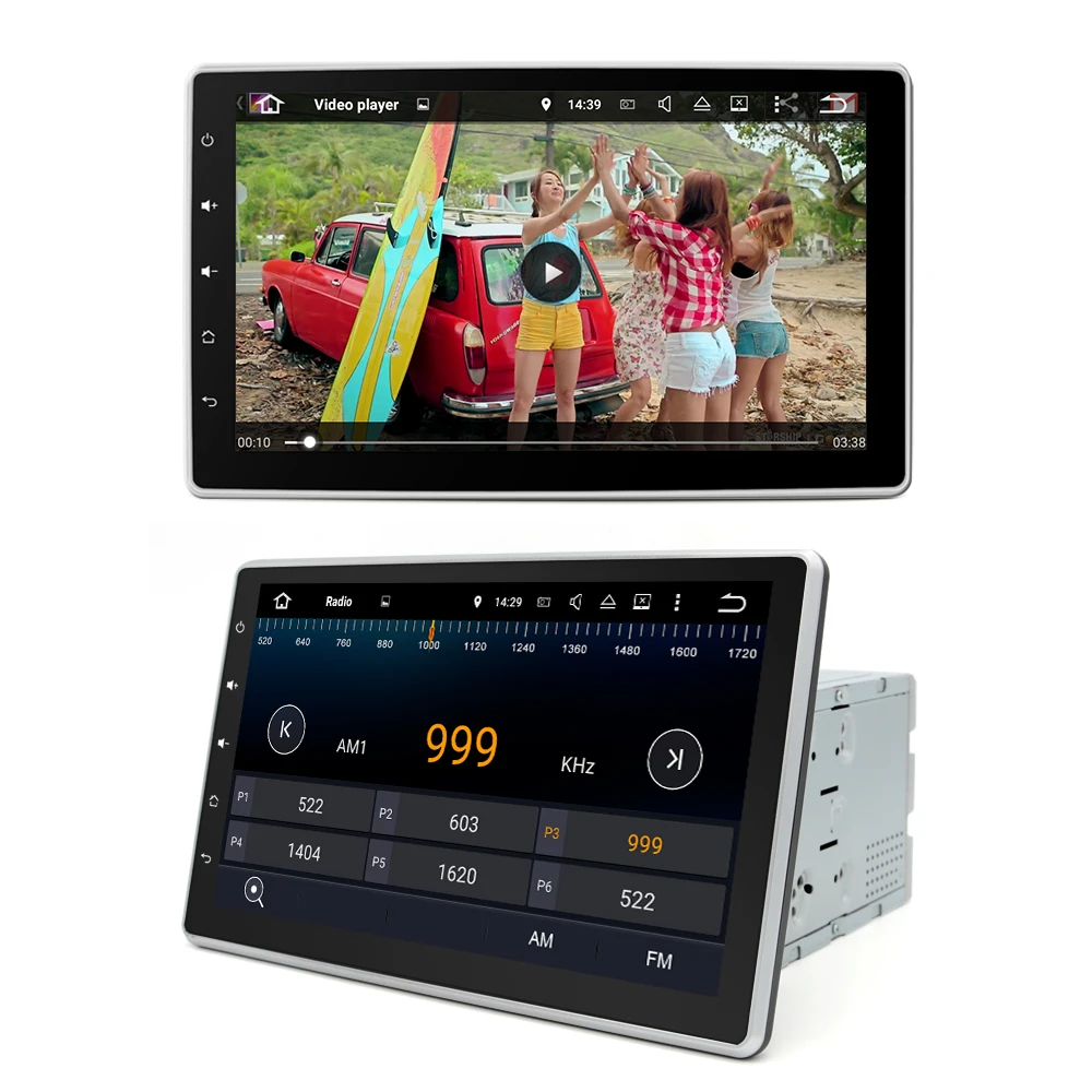 Junsun 10 1 "2 din Автомобильный dvd-радиоплеер Android gps навигация Bluetooth универсальный