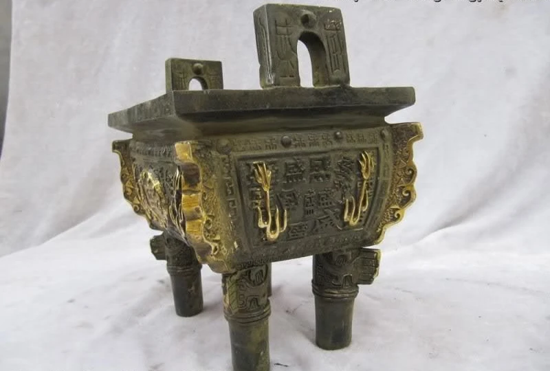 7 &quotКитайский буддизм Классическая бронзовая фигурка для привлечения богатства