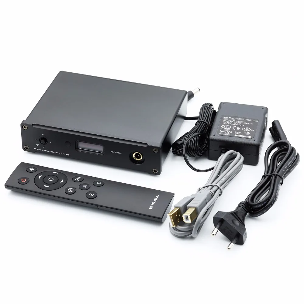 SMSL M6 Hi Fi USB ЦАП AK4452 XMOS XU208 декодер родной DSD512 Amp 32bit/768 кГц оптическая коаксиальный