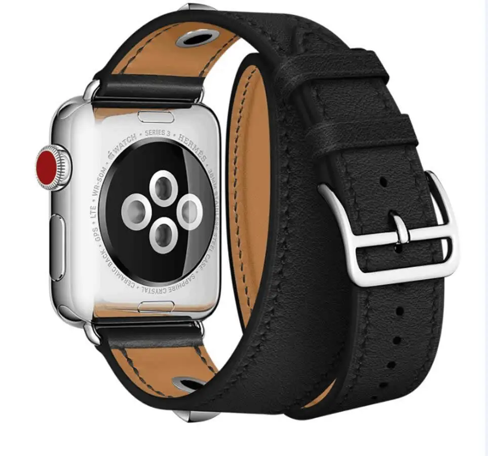 Ремешок из натуральной кожи для Apple Watch 4 Series 1 2 3 iWatch Herme 38 44 мм|strap for apple watch|watch band