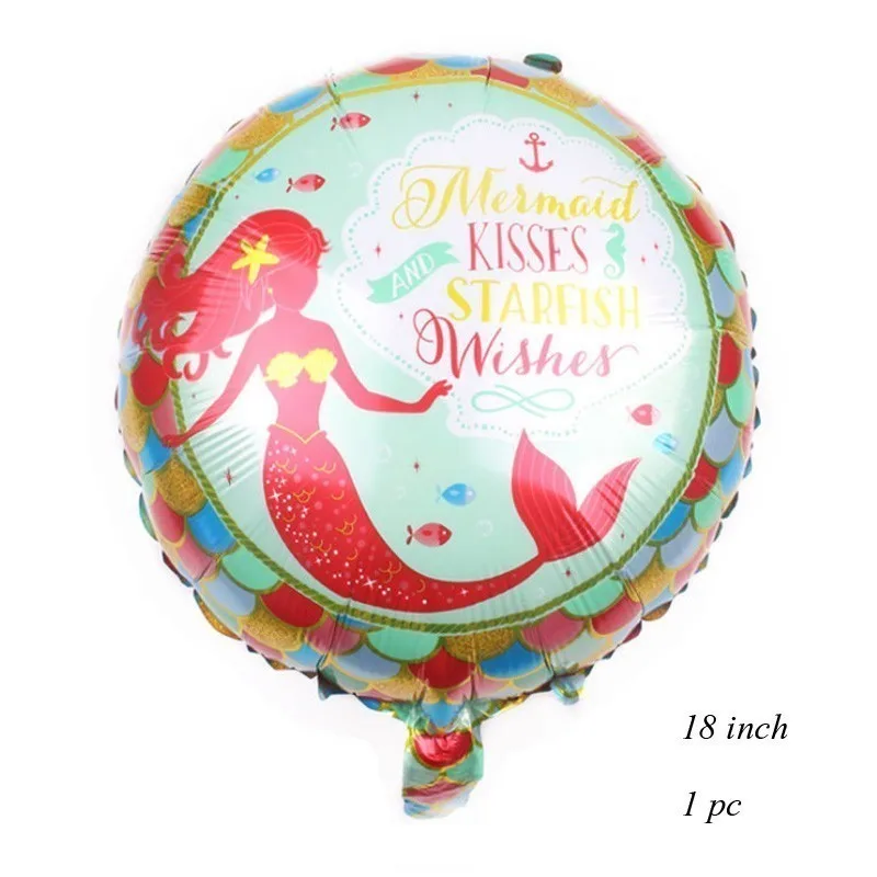 1pc red mermaid 1 комплект Русалка Вечерние одноразовые бумажные столовые приборы фиолетовый номер воздушные шары настольные украшения для детей день рождения свадебные принадлежности - Цвет: 1pc red mermaid